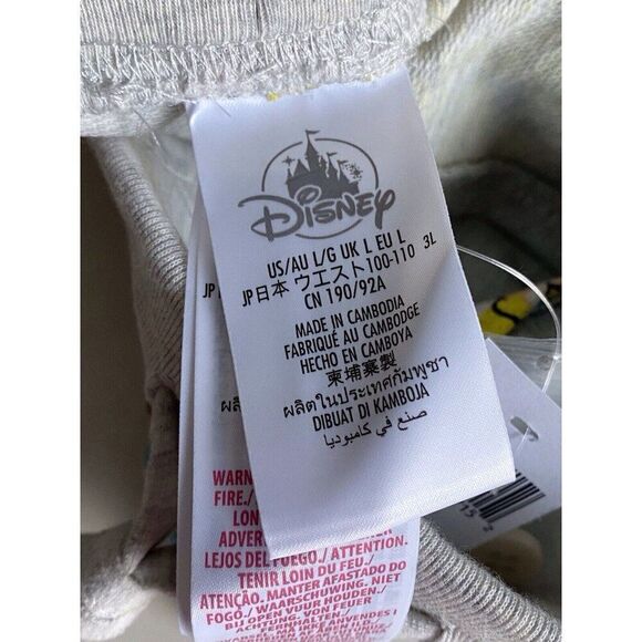 Disney Parks Men's Sz L Splatter Goofy Jogger Lounge Pants Elastic Drawstring - Picture 12 of 16